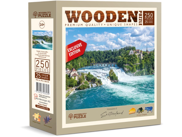 Puzzle Holz L CH Rheinfall 250 Teile