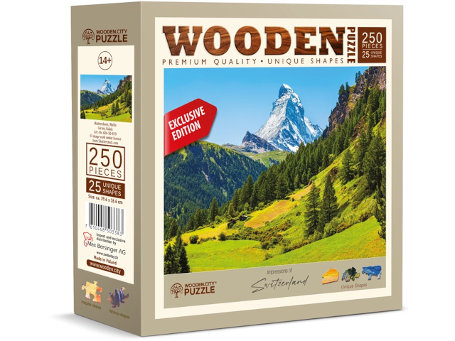 Puzzle Holz L CH Matterhorn 250 Teile