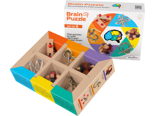 Brain Puzzle 6-er Set