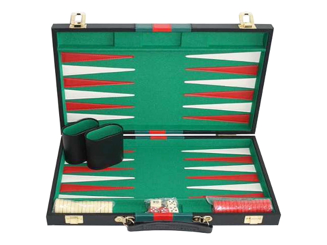 Backgammon Koffer schwarz