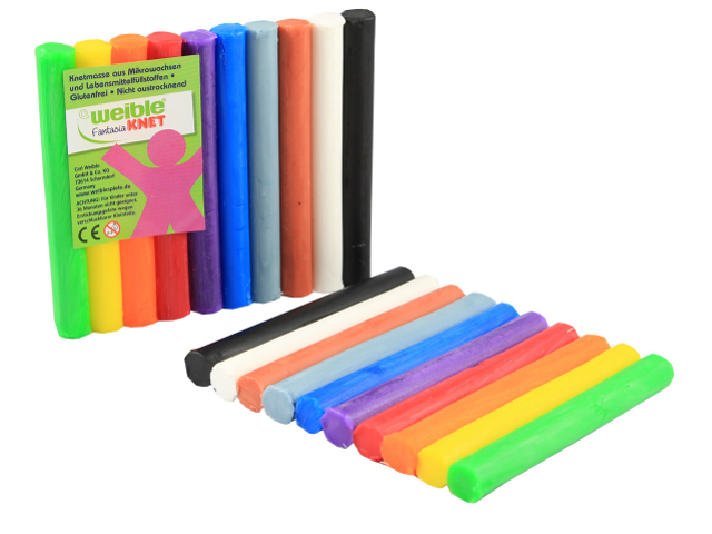 Knete Rollen, 10-er Pack