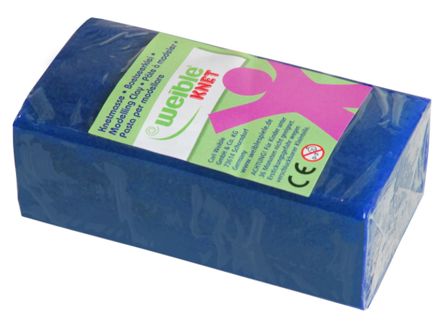 Blockknete 250 g, blau