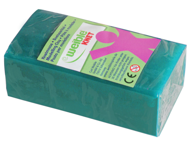 Blockknete 250 g, türkis