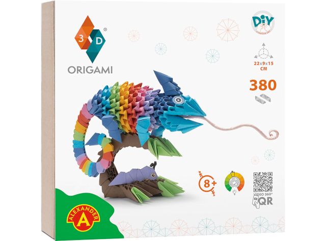Origami 3D Chamäelon 380 Teile