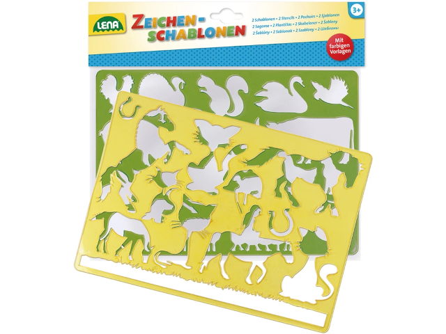 Zeichenschablonen Pferde und Katzen