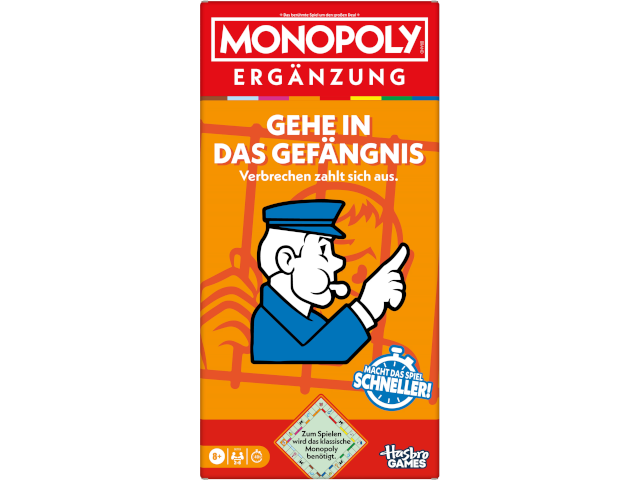 Monopoly Go to Jail, d ab 8 Jahren, 2-6 Spieler