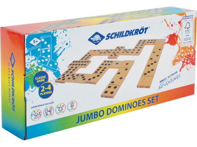 Jumbo Domino 28 grosse Dominosteine 13x6x1 cm