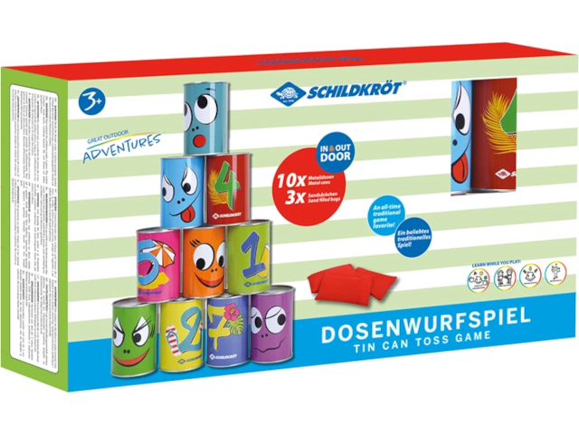 Dosenwurfspiel 10 Metalldosen / Büchsenwerden