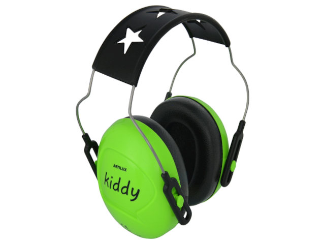 Kindergehörschutz neon-grün