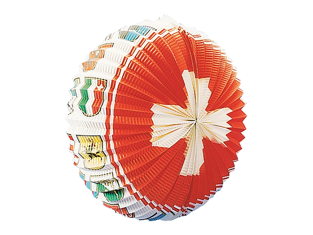 Lampion Schweiz Radform mit Kantonswappen