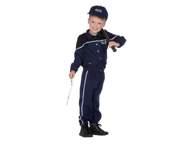 Polizei Kostüm 3 Teile, Gr. 128