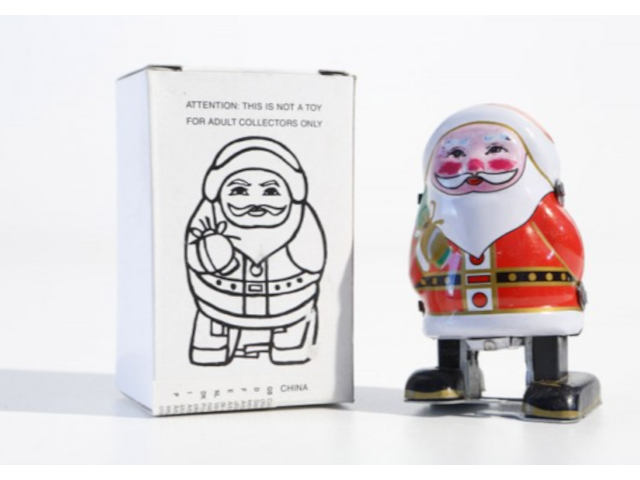 Weihnachtsmann klein, gehend