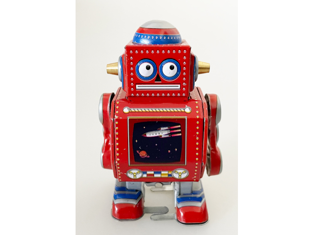 Roboter klein, rot