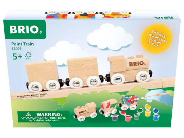 BRIO Holzzug zum Anmalen / Paint Train