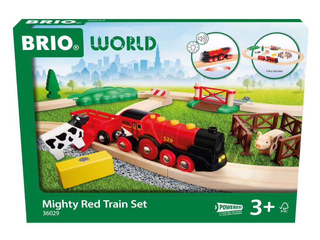 Mighty Red Train Set
