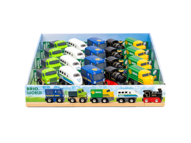 Mini Züge und Fahrzeuge assortiert