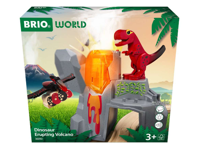 Brio Dinosaurier-Vulkan mit Ausbruchsfunktion