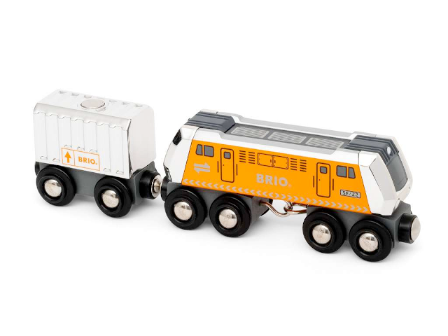 Grosse Frachtlok m. Waggon