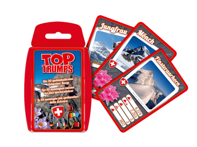 Top Trumps die 30 spektakulärsten Schweizer Berge (d/f/i)