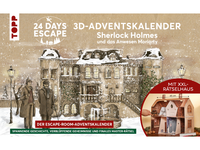 24 DAYS ESCAPE 3D-Adventskalender - Sherlock Holmes und das Anwesen Moriarty