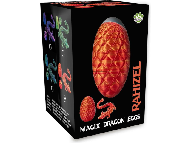 Drachenei `MagiX Dragon Egg RAHIZEL`, orange, Drachen 22,5 cm & Ei 8 cm