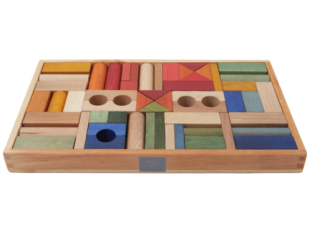 RAINBOW BLOCKS IN TRAY