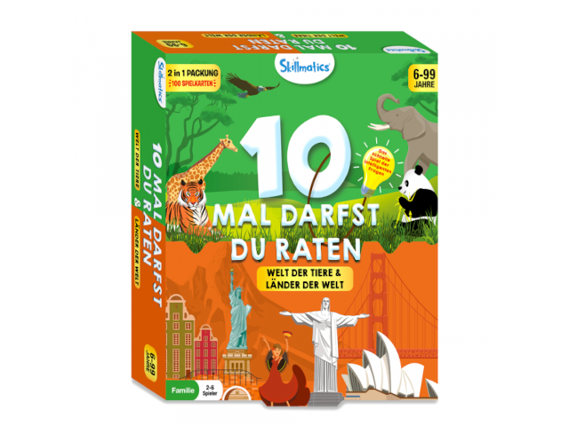 10 Mal Darfst Du Raten - Combo Welt der Tiere & Länder der Welt