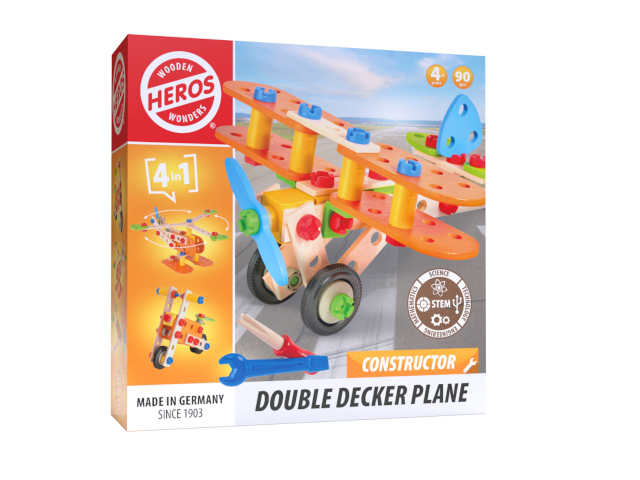 Constructor Doppeldeckerflugzeug 90 Teile