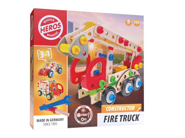 Constructor Feuerwehrfahrzeug 155 Teile