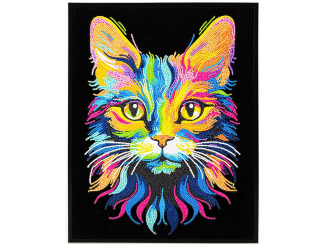 Diamond Painting Neon Katze