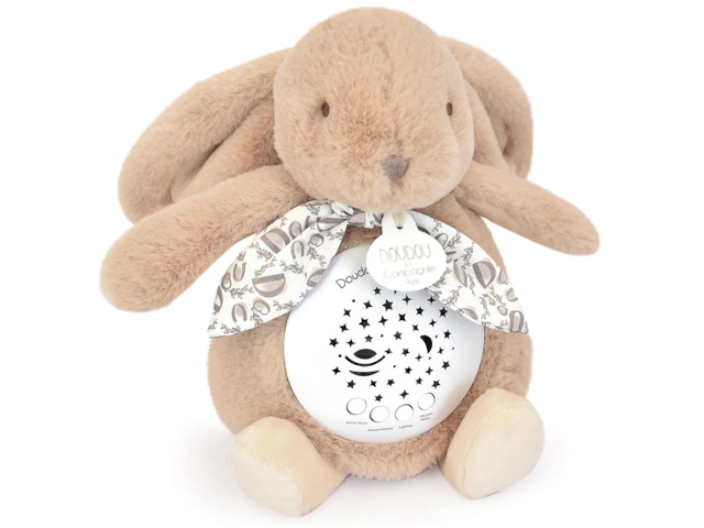 Nachtlicht Sterne & Musik, Hase beige 19cm