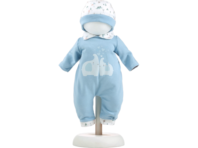 Pyjamaset Elefant blau 38cm