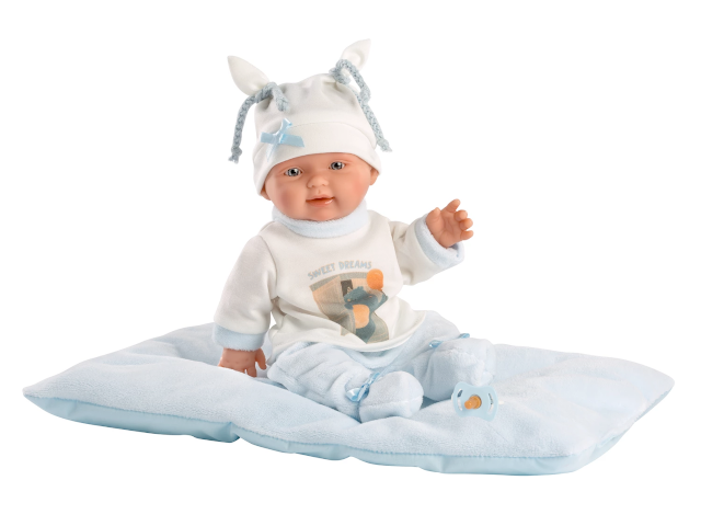 Babypuppe Bebito mit Kissen 26cm