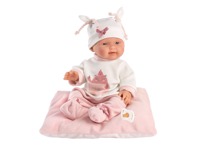 Babypuppe Bebita mit Kissen 26cm