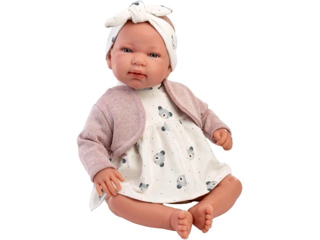 Kleiderset Bär weiss 44cm