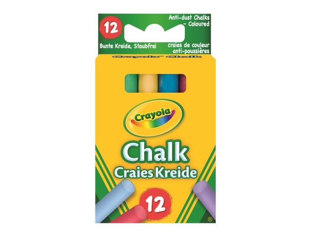 12 Tafelkreide farbig