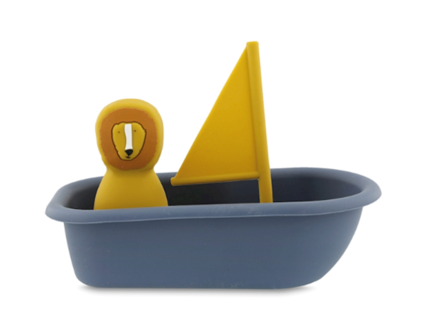 Silikon Badespielzeug Segelboot Löwe