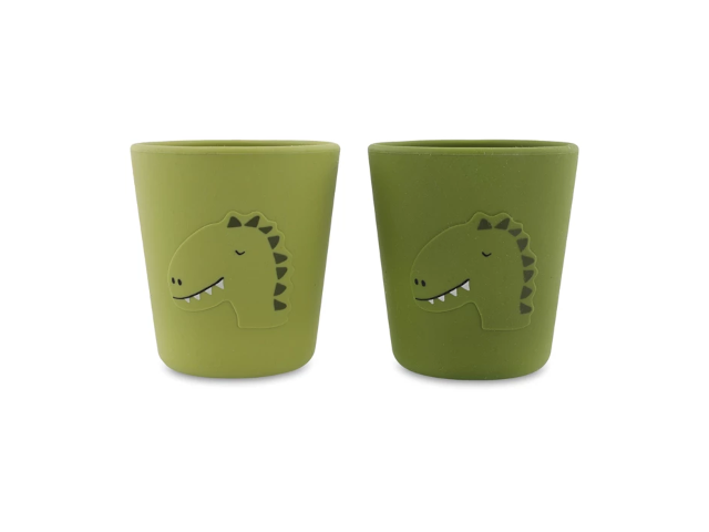 Silikon Becher 2-pack Dino