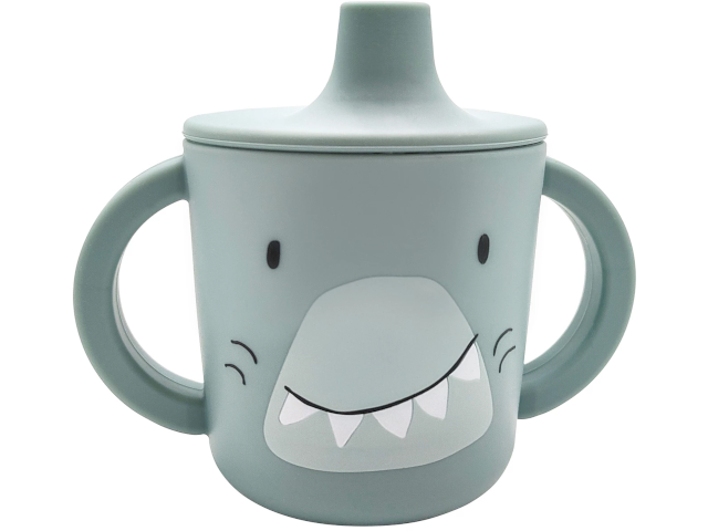 Silikon Trinklernbecher Hai