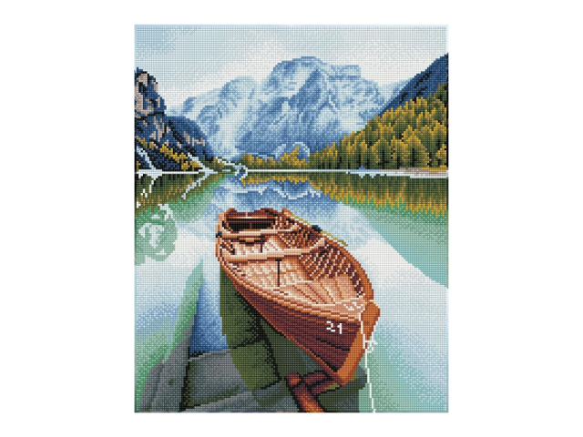 Diamond Painting Boot im Fjord