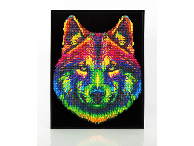 Diamond Painting Neon Wolf