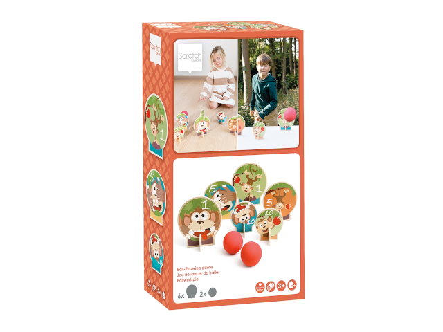 Ballwurfspiel Affe