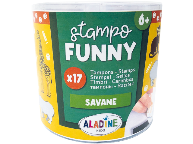 Kinder Stempel Funny Savanne