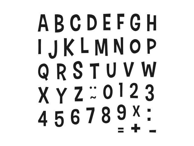 Kinder Stempel Funny Buchstaben & Zahlen - 0