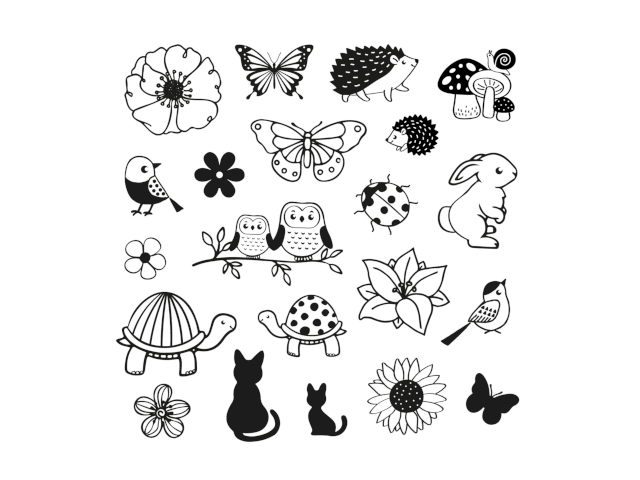 Kinder Stempel Funny Natur - 0