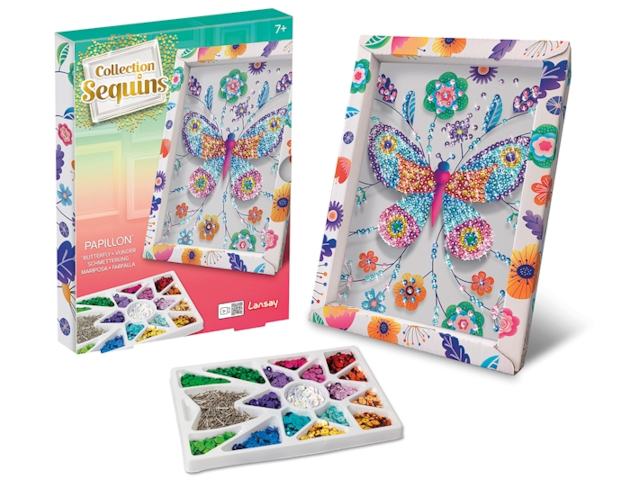 Paillettenkunst Schmetterling