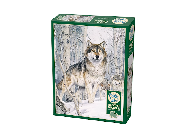 Puzzle 1000 Teile Wolf im Winterwald