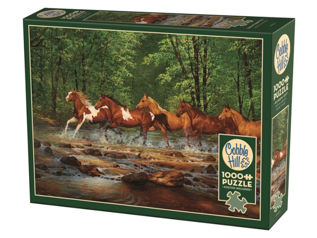 Wildpferde im Fluss 1000 Teile