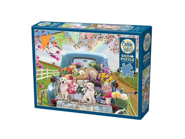 Beladener Truck im Frühling 500 Teile