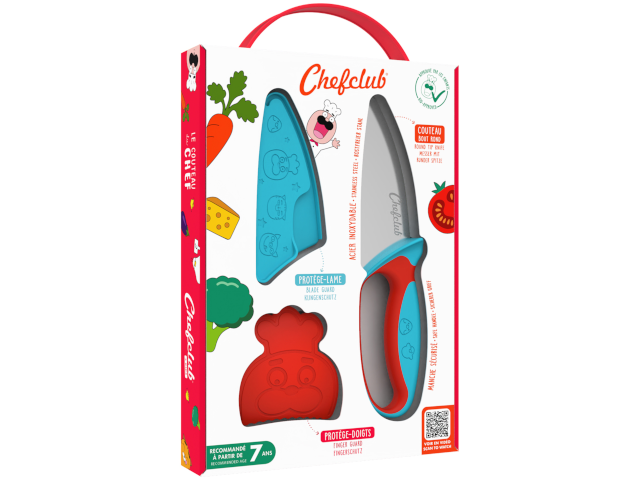 Messer für Kinder Blau & Rot